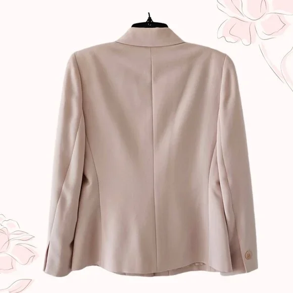 Petite Sophisticate Vintage Single-Breasted Blazer | NWT | 4P | Powder Pink - Picture 4 of 14